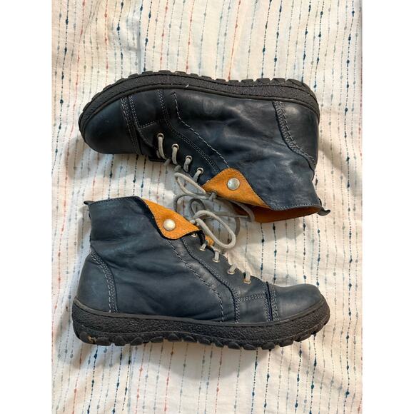 V Italia Kiki Leather Ankle Boot Size 39 8.5 Womens - Picture 1 of 7